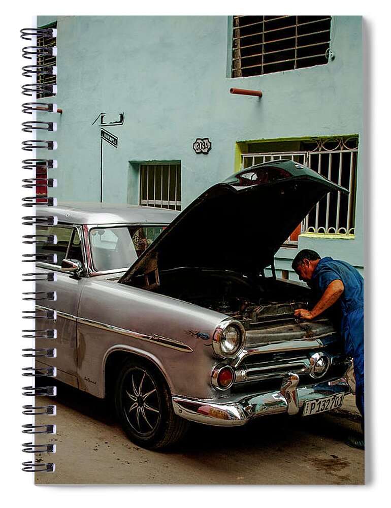 Tourism Spiral Notebook featuring the photograph Never Done by Laura Hedien