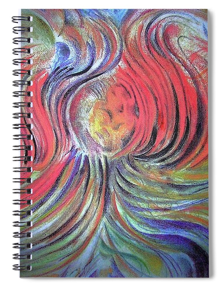 Abstract Spiral Notebook featuring the photograph New Life by Rosanne Licciardi