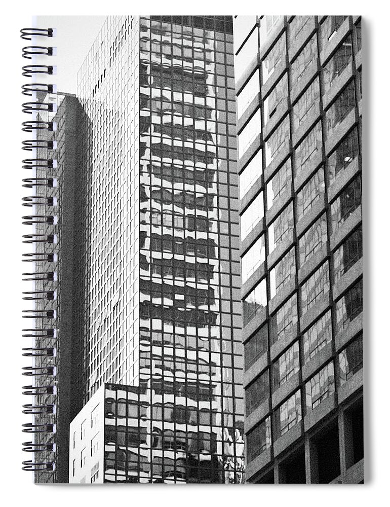 Corporate Business Spiral Notebook featuring the photograph New York City Skyscrapers by William Andrew