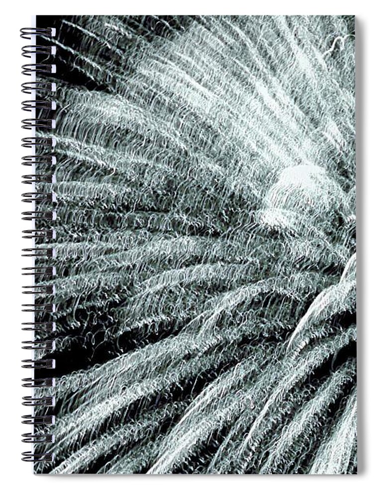 Marcia Lee Jones Spiral Notebook featuring the photograph Night Blast by Marcia Lee Jones