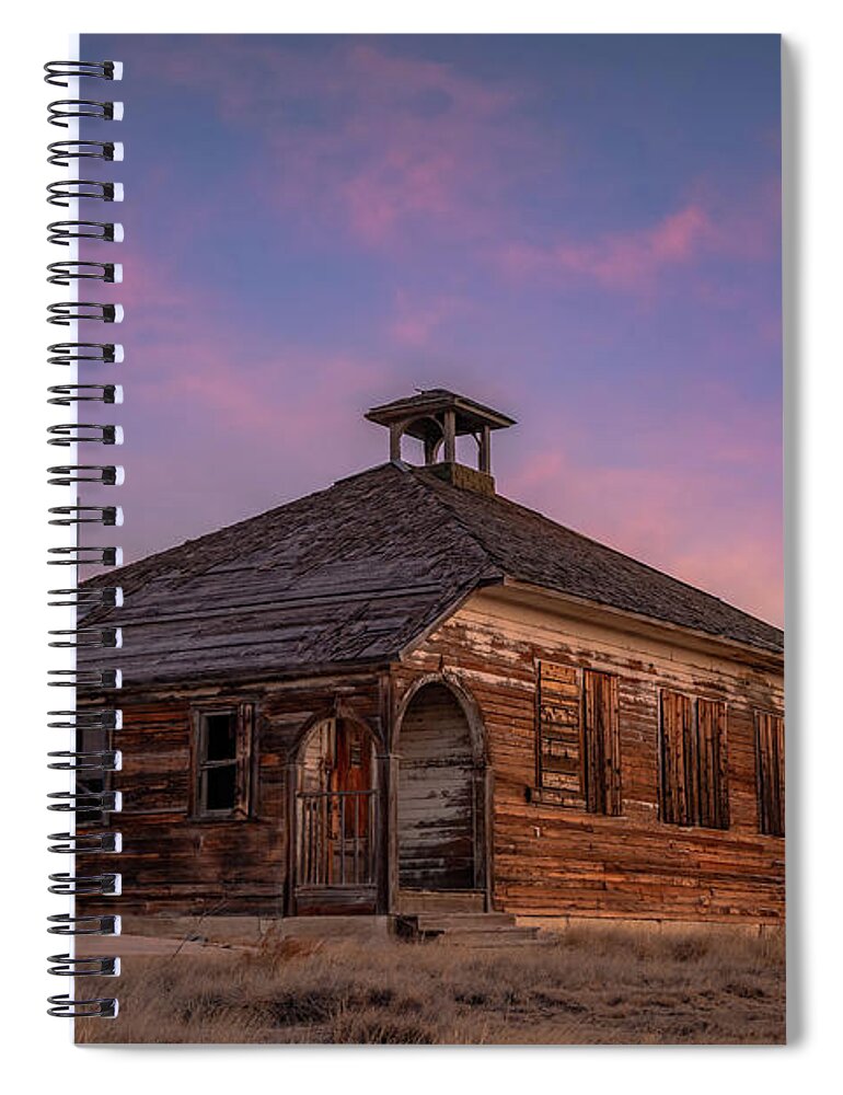 Historic Spiral Notebook featuring the photograph No More School by Darren White