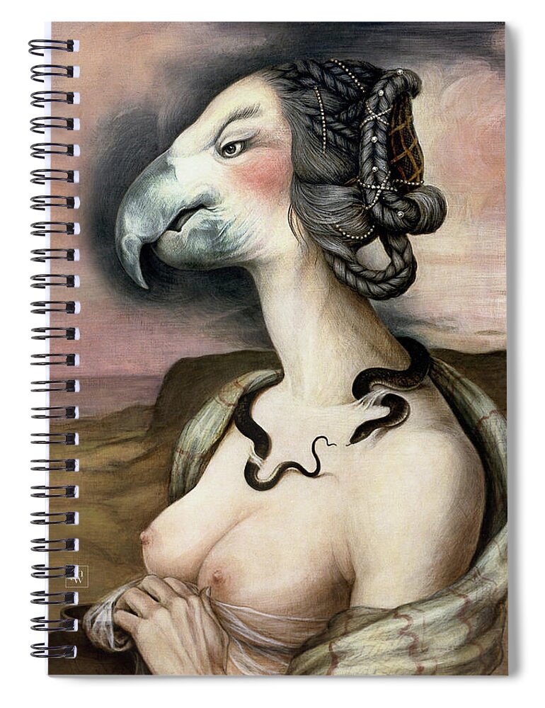 Woman Spiral Notebook featuring the painting Noblesse Oblige by Yvonne Wright