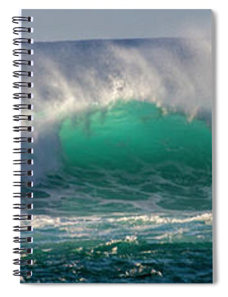 Ocean Spiral Notebook featuring the photograph North Shore by Anthony Jones