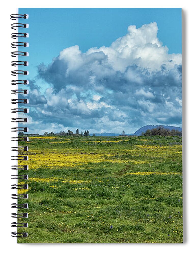 Mountain Preserve Spiral Notebook featuring the photograph North Table Mountain by Tom Kelly