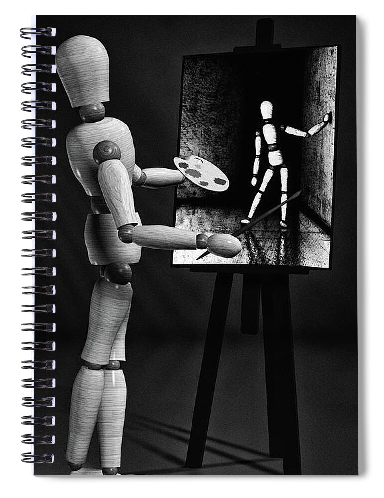 Naked Spiral Notebook featuring the photograph Nude Model by Bob Orsillo