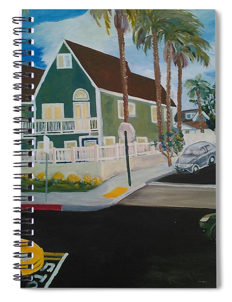 Painting Spiral Notebook featuring the painting OB House by Andrew Johnson