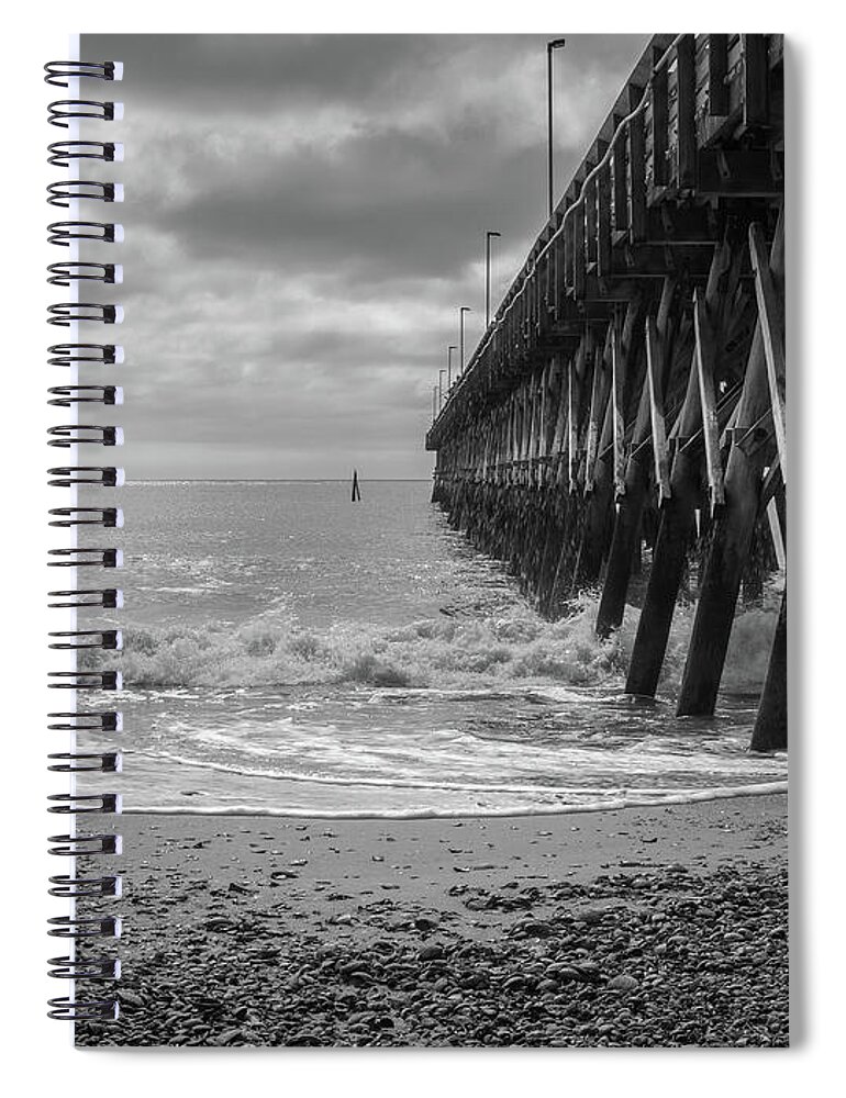 Pier Spiral Notebook featuring the photograph Ocean Pier by David Palmer