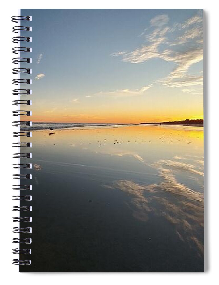 Ocean Reflections Spiral Notebook featuring the photograph Ocean Reflections by Jennifer Forsyth