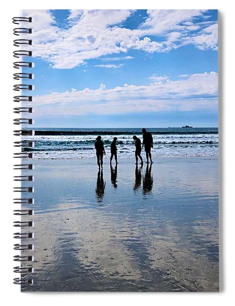 Water Spiral Notebook featuring the photograph Ocean Reflections by Jori Reijonen
