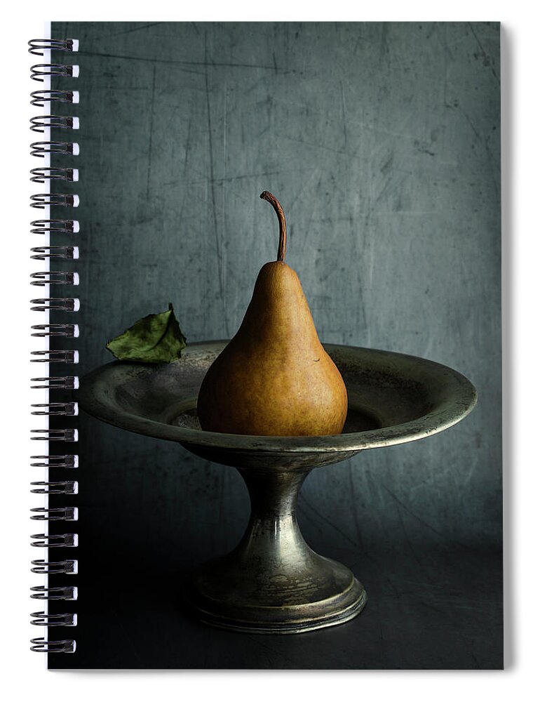 Pear Spiral Notebook featuring the photograph Ode to a Pear by Amy Weiss