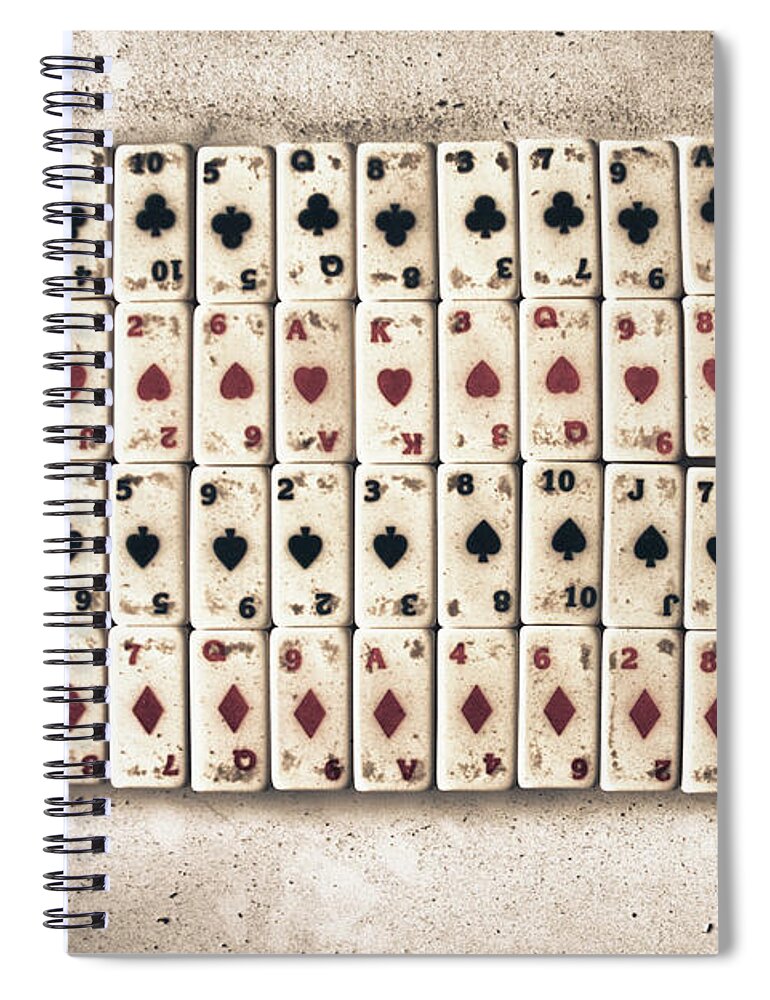  Spiral Notebook featuring the photograph Oh Domino by See It In Texas