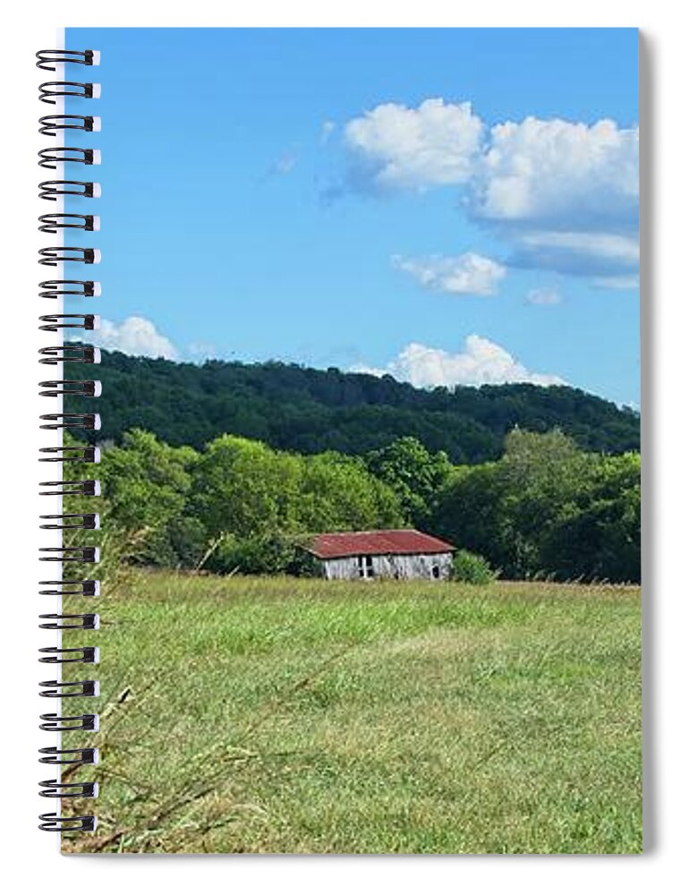 Landscape Spiral Notebook featuring the photograph Old Barn 2 by John Benedict