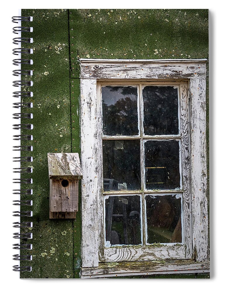Barn Spiral Notebook featuring the photograph Old Barn Window by Paul Freidlund