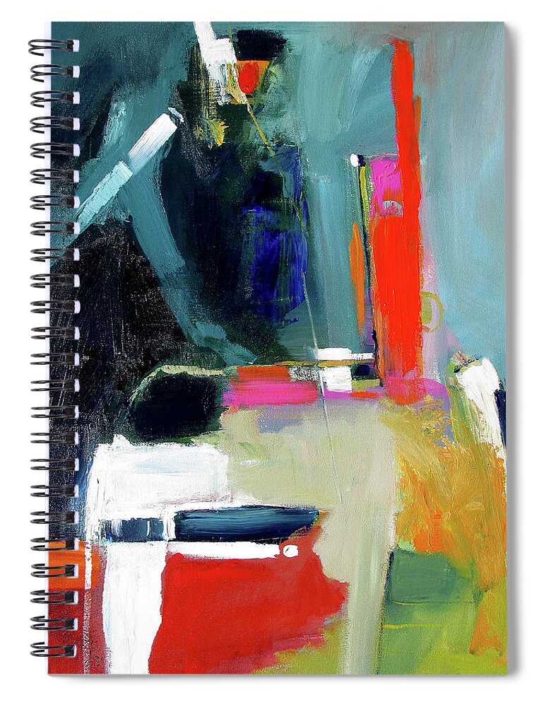  Spiral Notebook featuring the painting Old Book Store by John Gholson