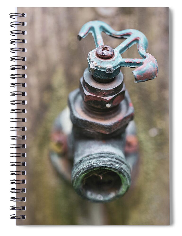 Spout Spiral Notebook featuring the photograph Macro Photography - Gardening by Amelia Pearn