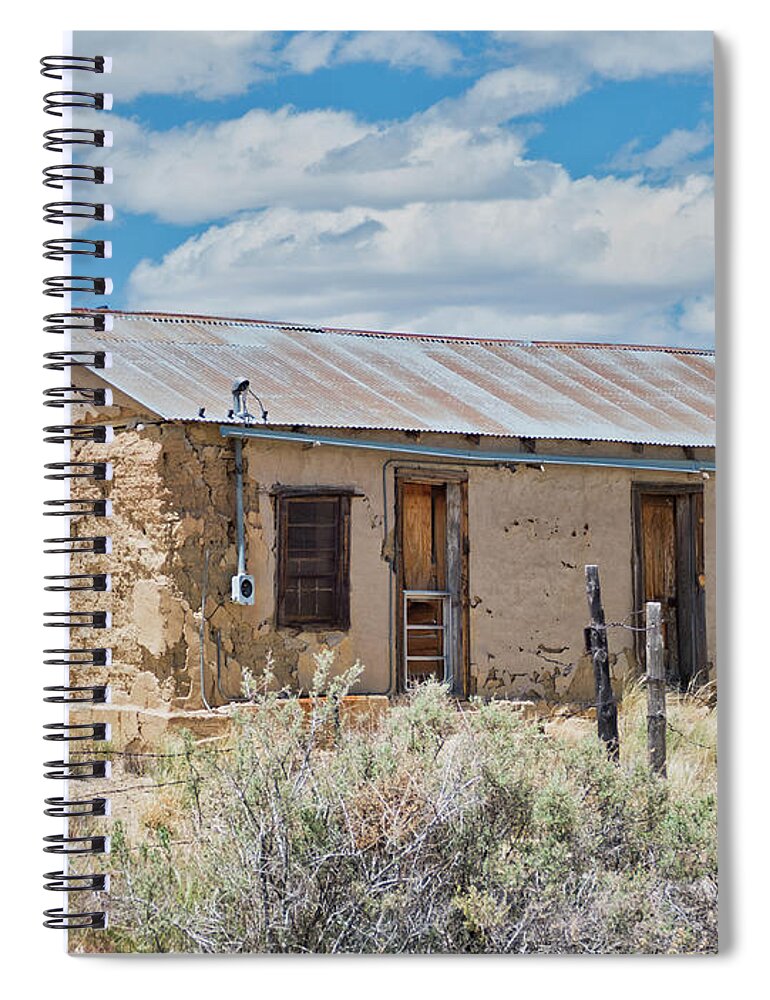 Cabezon Spiral Notebook featuring the photograph Old Building 2 by Segura Shaw Photography