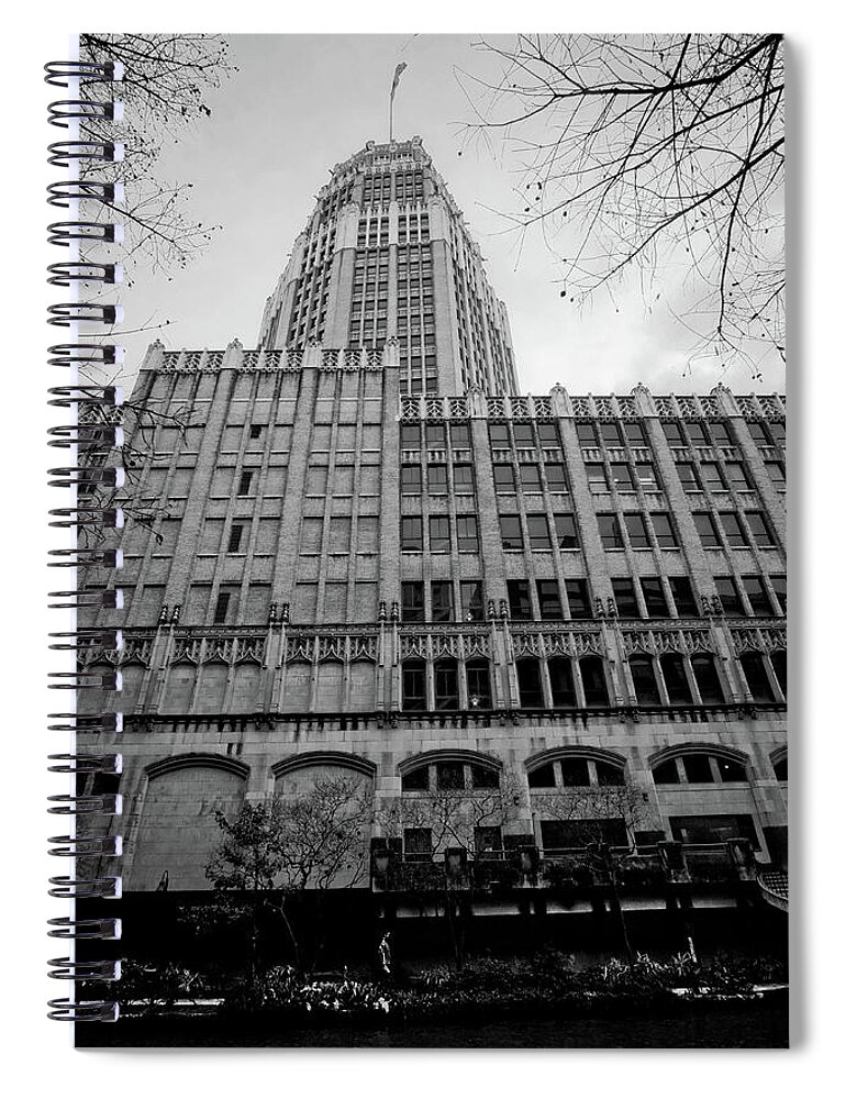 Building Spiral Notebook featuring the photograph Old Building by George Taylor