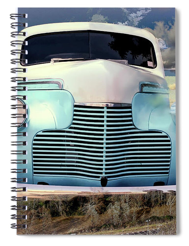 Car Spiral Notebook featuring the photograph Old chevrolet by Bonnie Willis