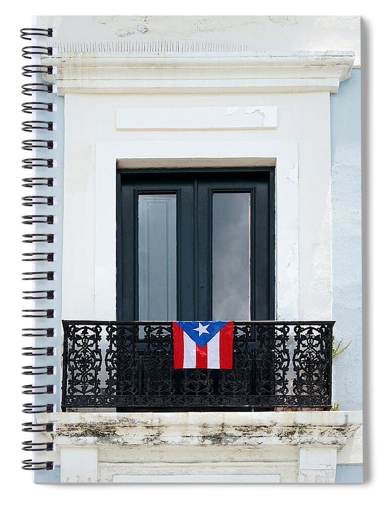 Richard Reeve Spiral Notebook featuring the photograph Old San Juan - Window by Richard Reeve