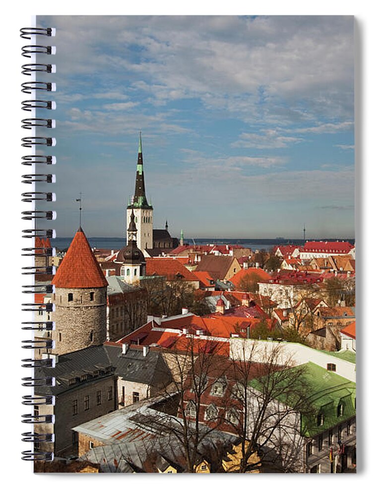 Old Town Spiral Notebook featuring the photograph Old Town From Troompea by Walter Bibikow