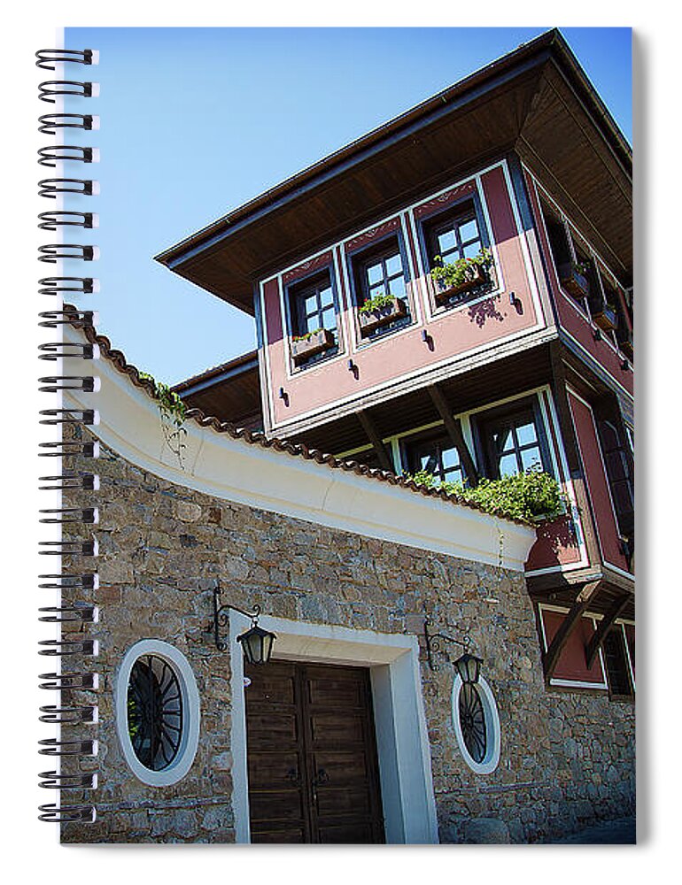 Plovdiv Spiral Notebook featuring the photograph Old Town Plovdiv by Milena Ilieva