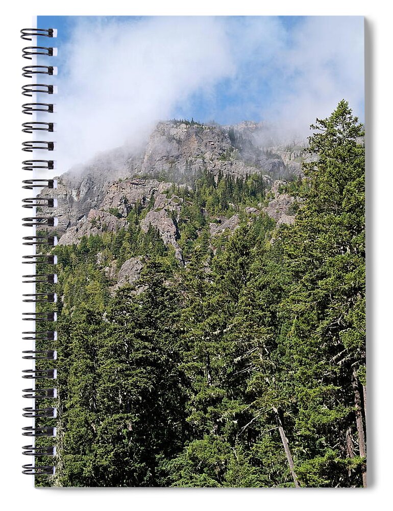 Rock Face Spiral Notebook featuring the photograph Olympic Citadel by Michele Myers