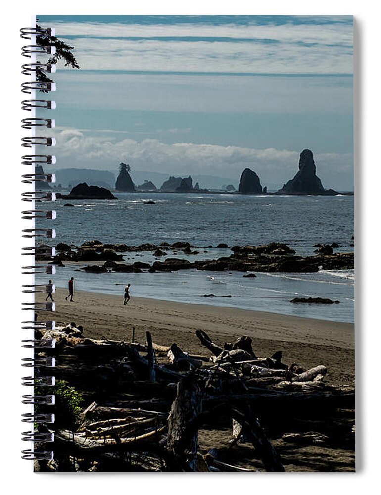 Beach Spiral Notebook featuring the photograph Olympic National Park Third Beach by Julieta Belmont