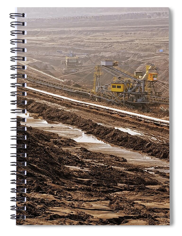 Air Pollution Spiral Notebook featuring the photograph Open Strip Coal Mine by Hsvrs
