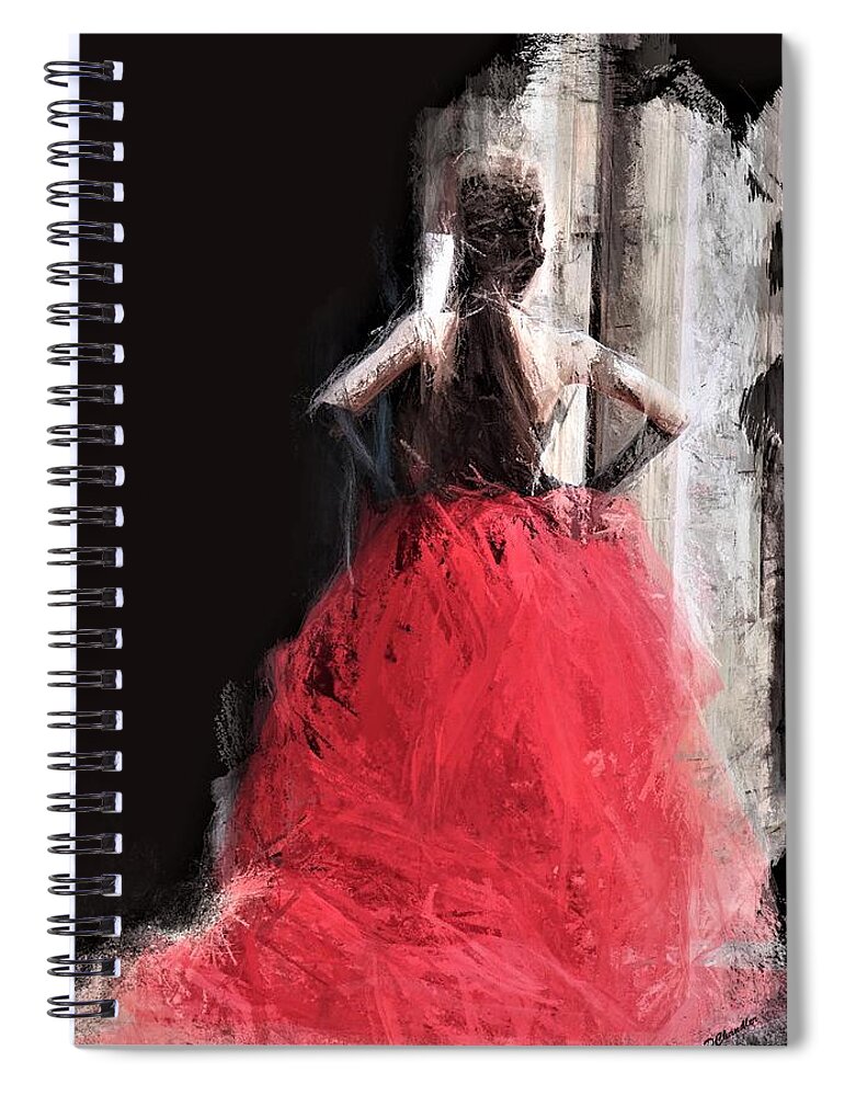 Theatre Spiral Notebook featuring the painting Opening Night by Diane Chandler
