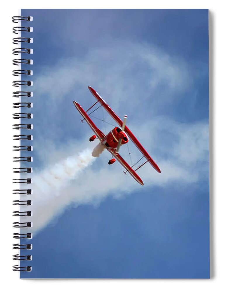 Flight Demonstration Spiral Notebook featuring the photograph Oracle Banked Approach by American Landscapes