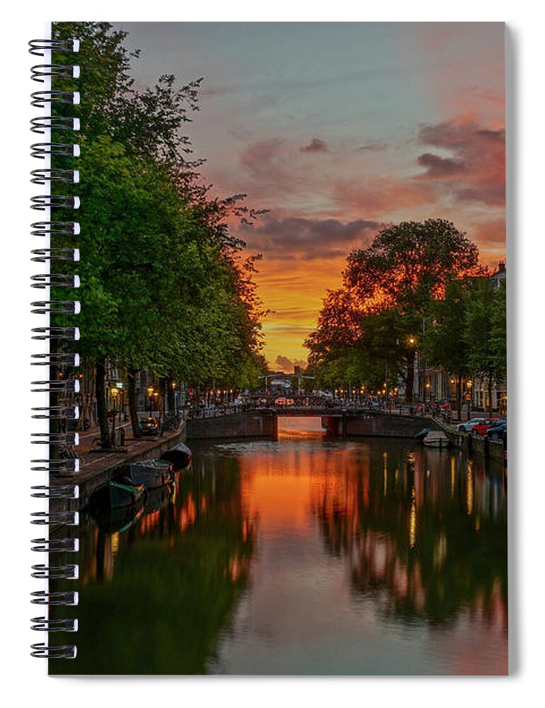 Amsterdam Spiral Notebook featuring the photograph Orange Delight by Brian Kamprath