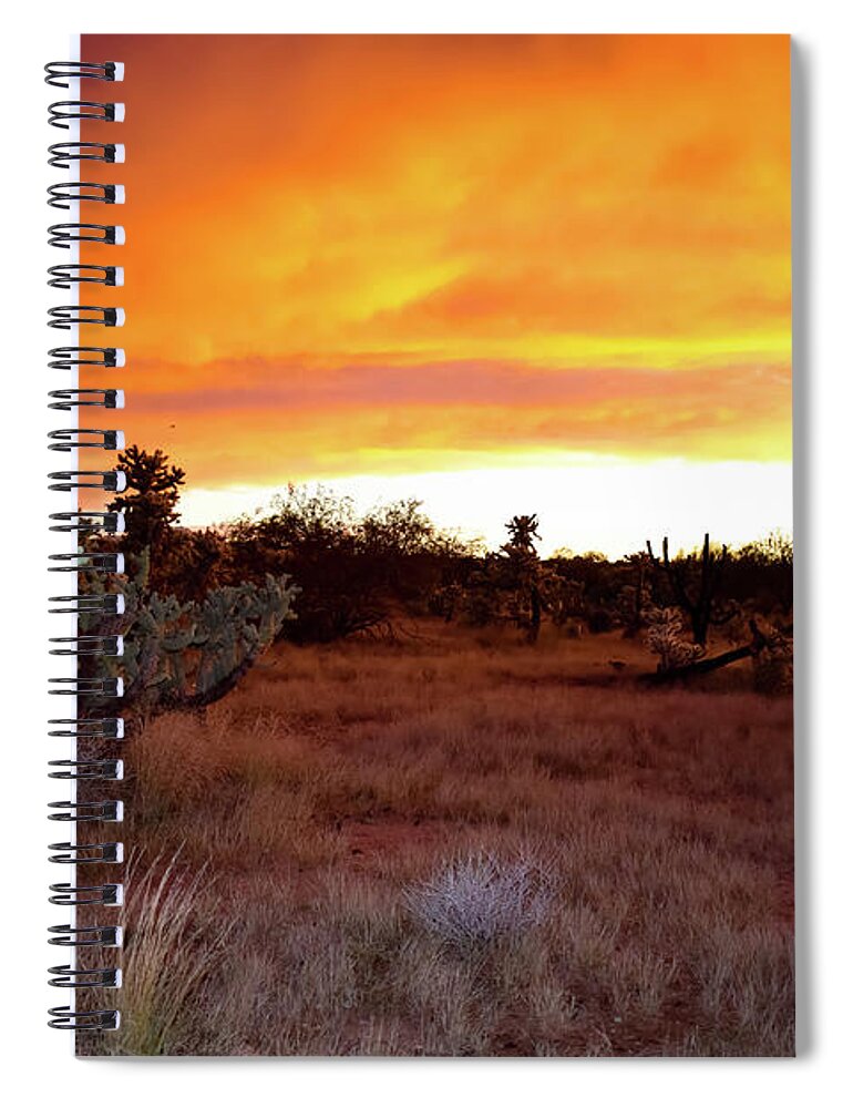 Sunset Spiral Notebook featuring the photograph Orange Dream by Melisa Elliott