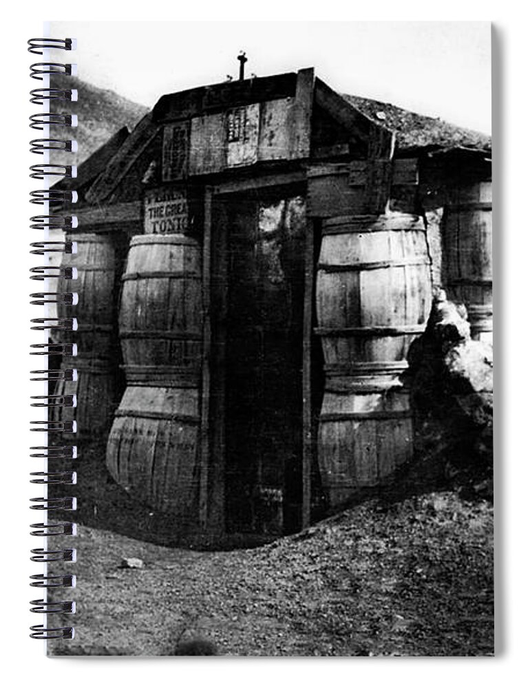 Barrel Spiral Notebook featuring the photograph Original Barrel House by Doc Braham