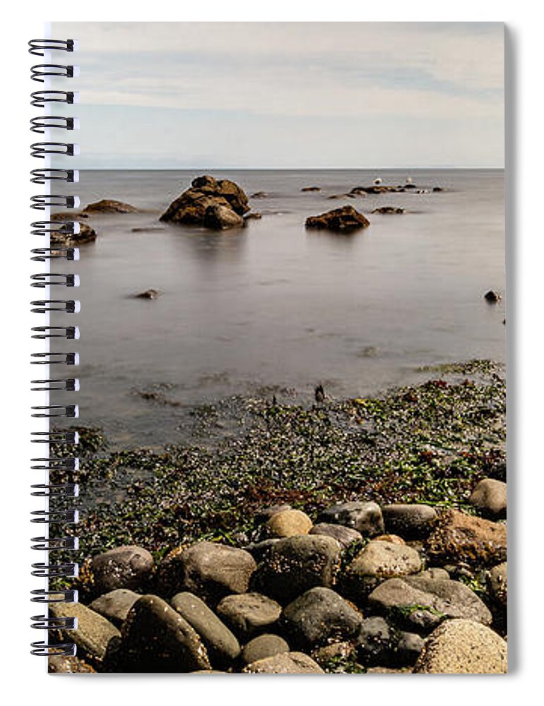 Landscapes Spiral Notebook featuring the photograph Out Going Tide by Claude Dalley