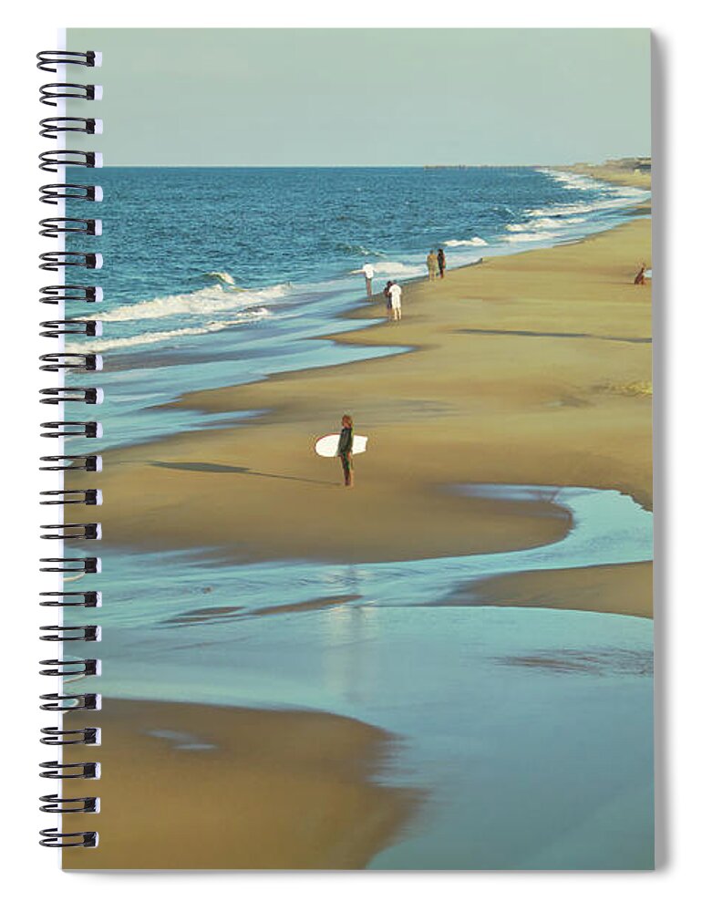 Scenics Spiral Notebook featuring the photograph Outer Banks Beach by Melinda Moore
