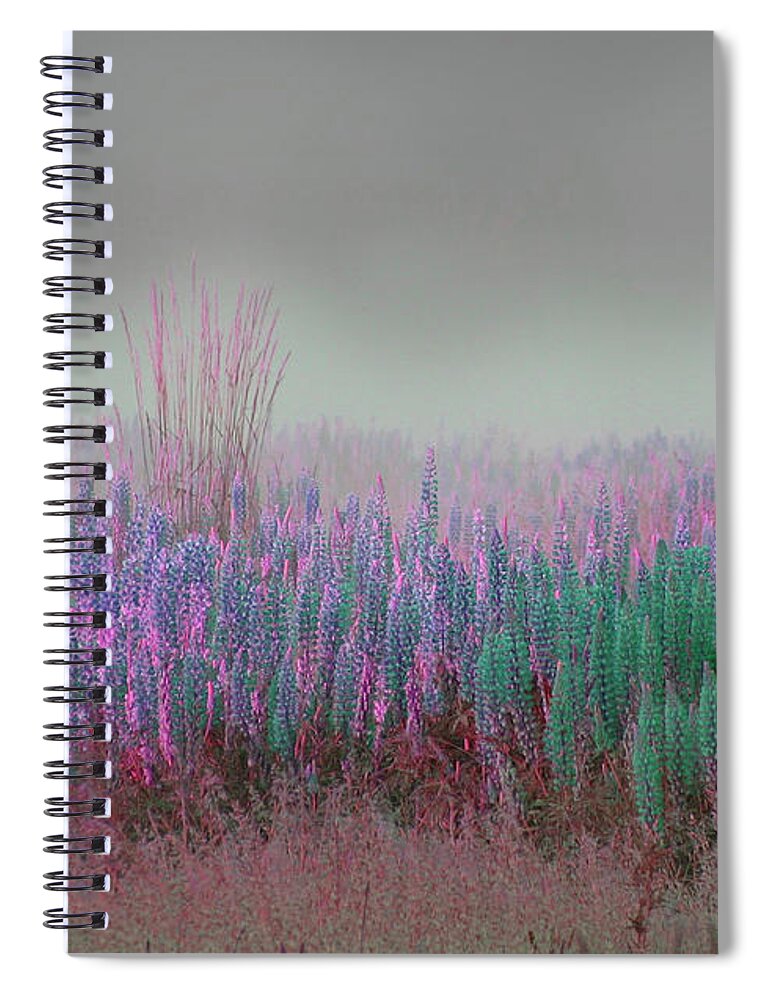 Lupine Spiral Notebook featuring the photograph Outer Limits Lupine by Rich Collins