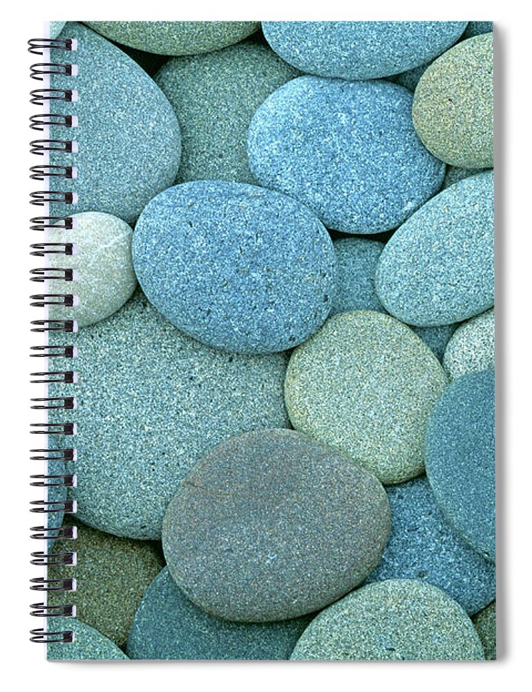 Geology Spiral Notebook featuring the photograph Pacific Coast Pebbles by Phototropic
