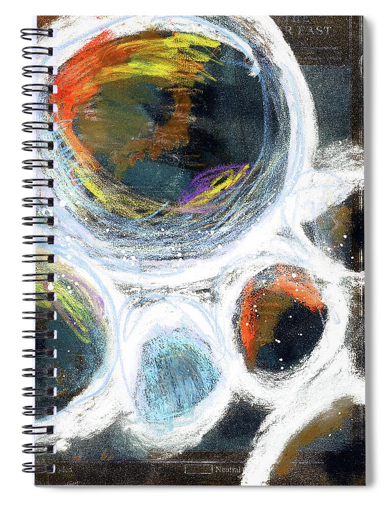 Contemporary Spiral Notebook featuring the painting Pangeauno by Tonya Doughty