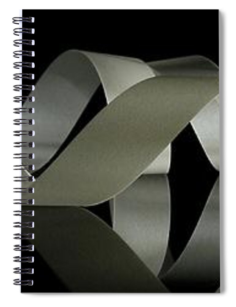 Panoramic Spiral Notebook featuring the photograph Paper Ribbon Curls by Photo Ephemera