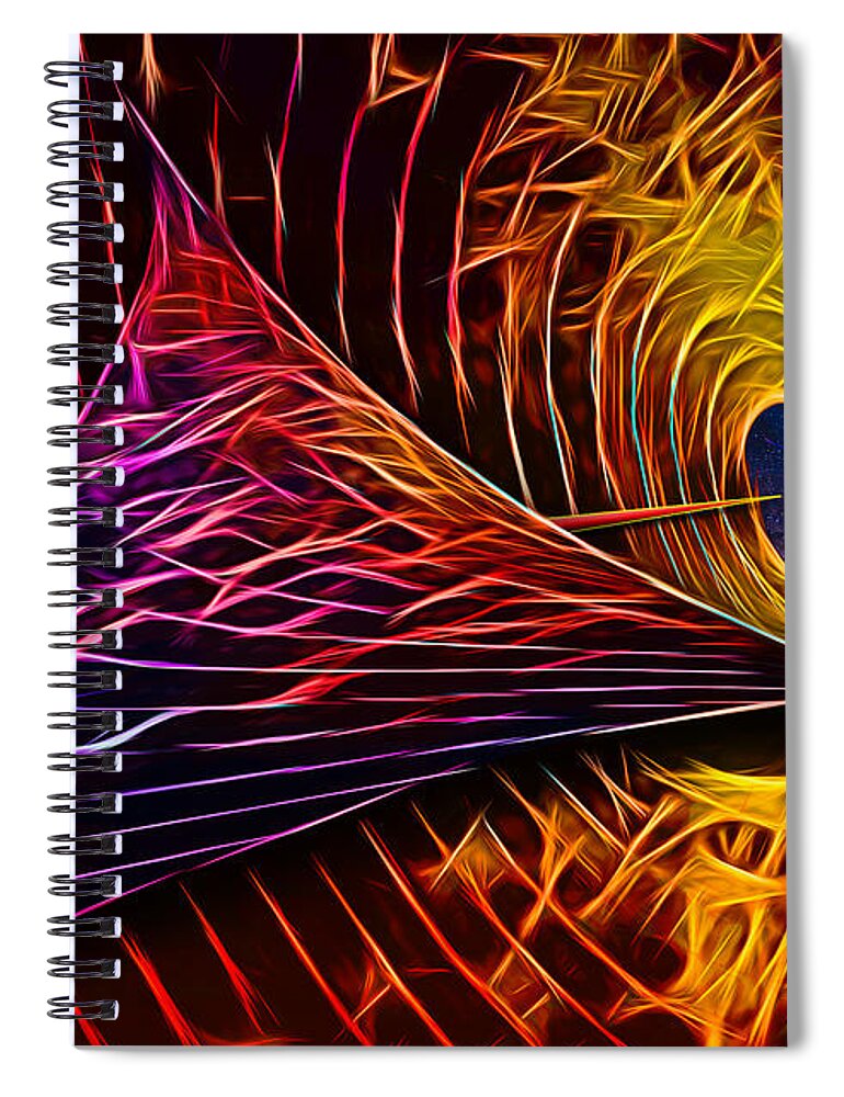 Peeling Back Time Spiral Notebook featuring the photograph Parallel Time by Paul Wear