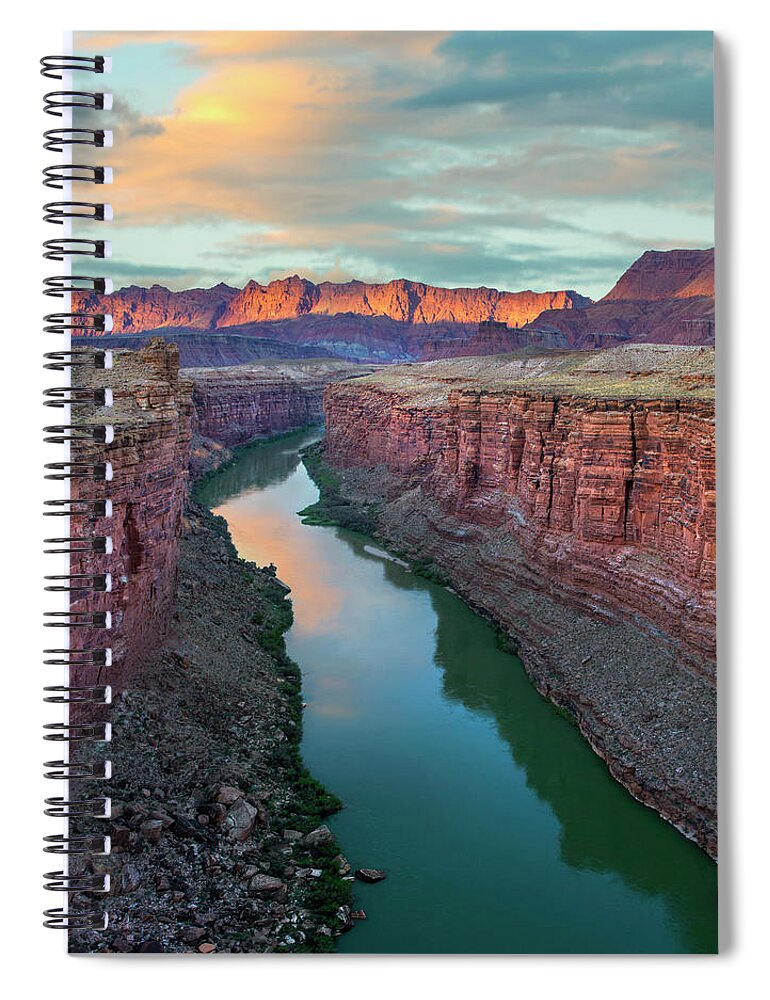 00574880 Spiral Notebook featuring the photograph Paria River Canyon, Vermilion Cliffs #1 by Tim Fitzharris