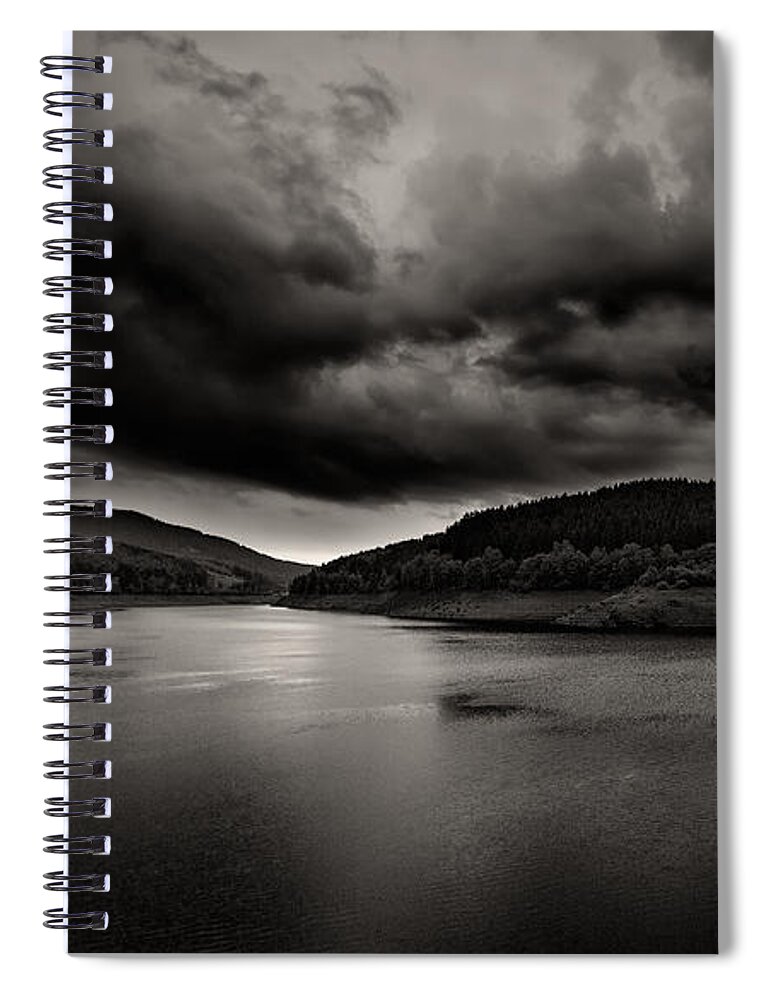 Harz Spiral Notebook featuring the photograph Passing Rainstorm by Bernd Laeschke