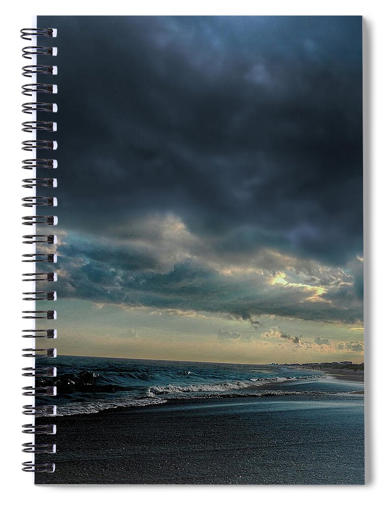 Storm Spiral Notebook featuring the photograph Passing Storm by Michael Frank