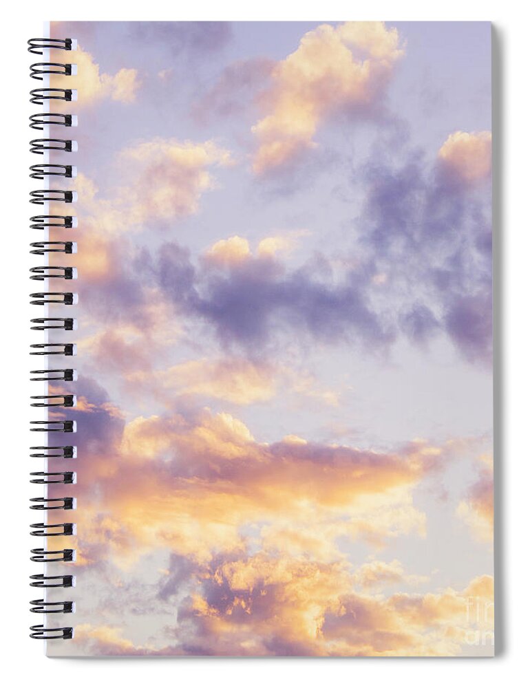 Pastel Spiral Notebook featuring the photograph Pastel cloudscape by Jorgo Photography