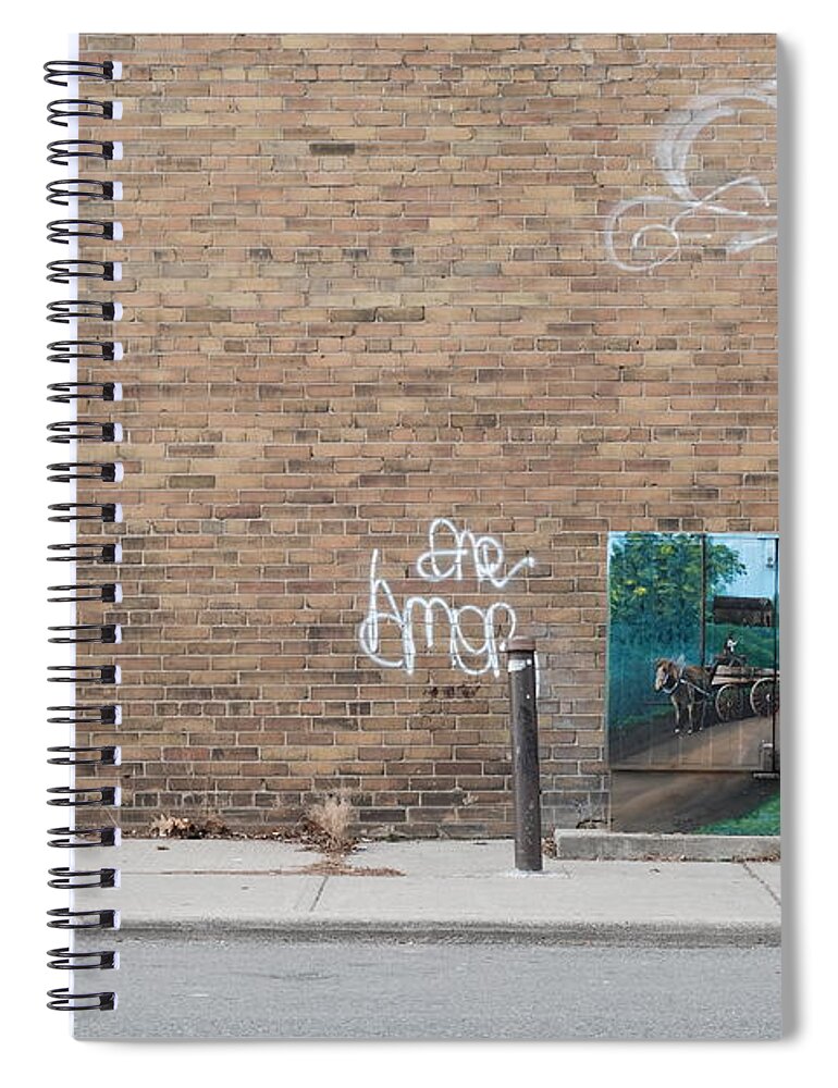 Urban Spiral Notebook featuring the photograph Pastoral by Kreddible Trout