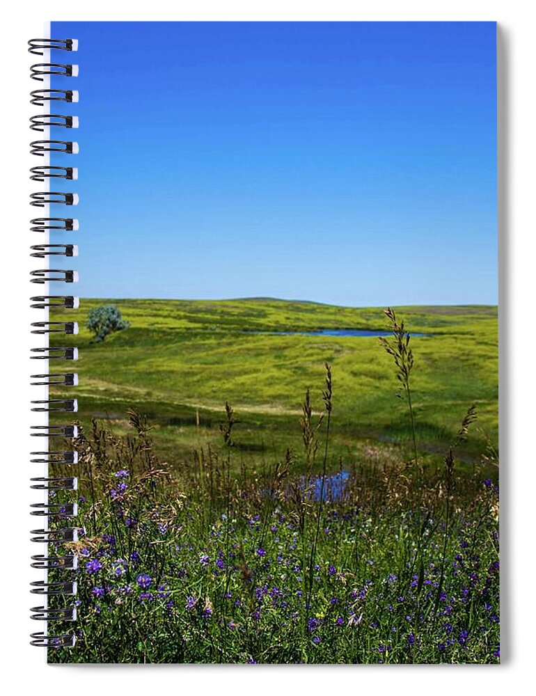  Spiral Notebook featuring the photograph Pasture Land 3 by Jana Rosenkranz