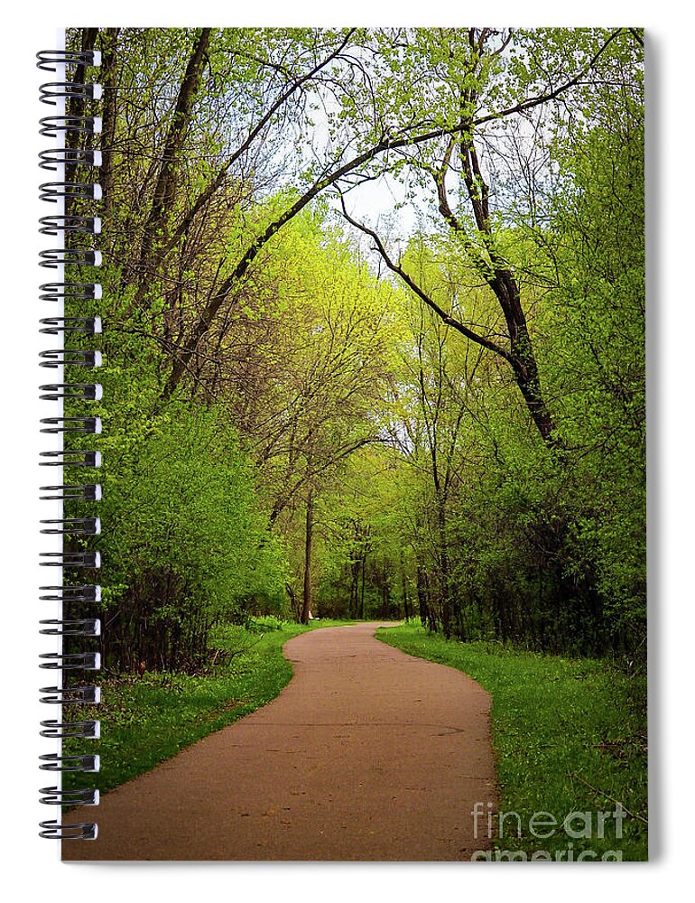 Trees Spiral Notebook featuring the photograph Path in the Forest by Susan Rydberg