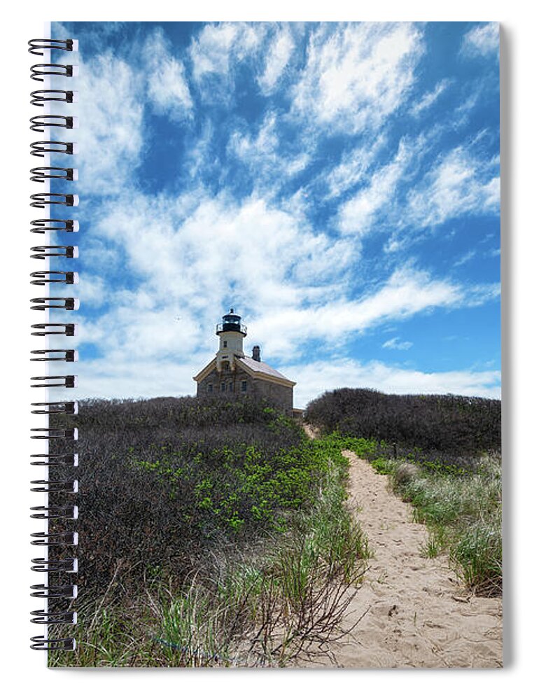 Rhode Island Spiral Notebook featuring the photograph Path To North Light by Michael Ver Sprill