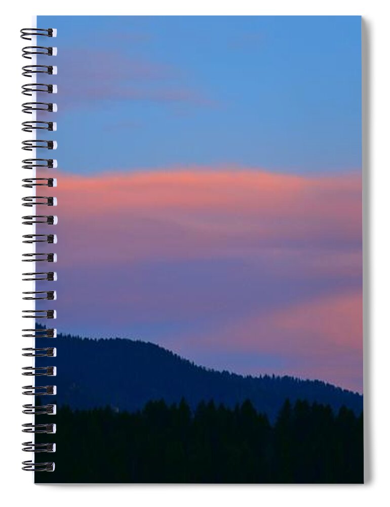 Sunset Spiral Notebook featuring the photograph Peachy Keen by Dorrene BrownButterfield