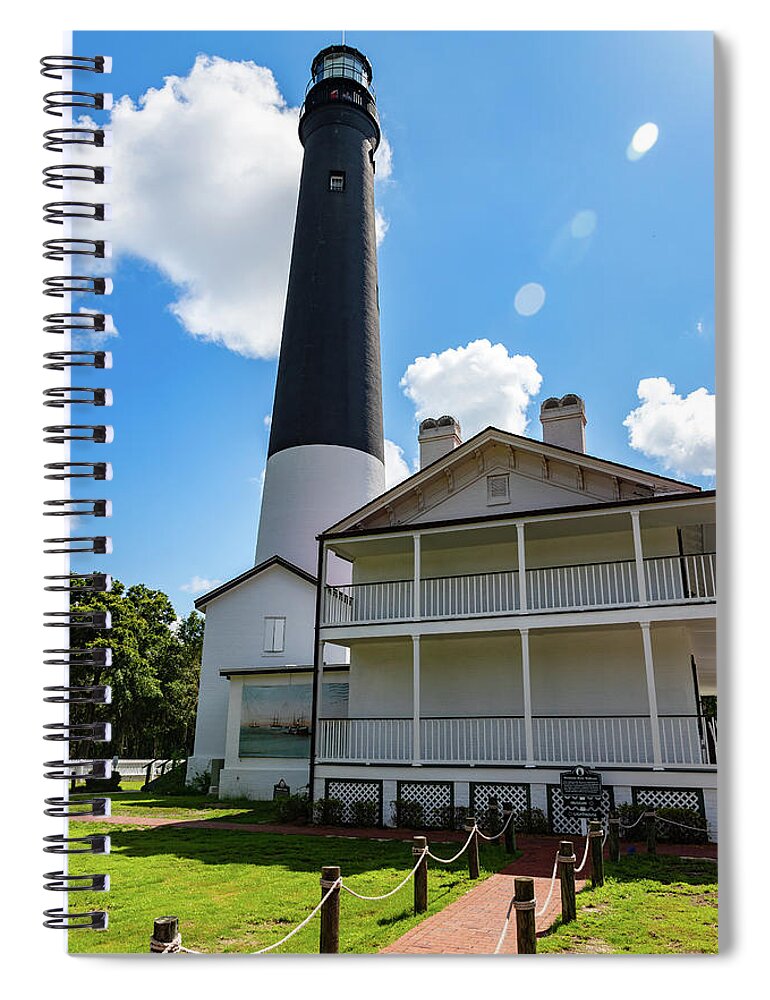 2019 Spiral Notebook featuring the photograph Pensacola Lighthouse and Maritime Museum by Tim Stanley